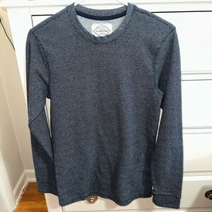 St. John's Bay Men's Navy Micro-Stripe Long Sleeve Crew